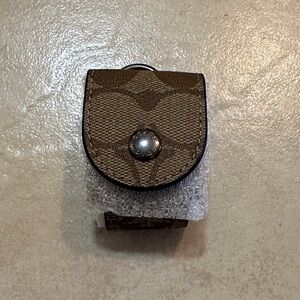 Coach Tan Wireless Headphone Case